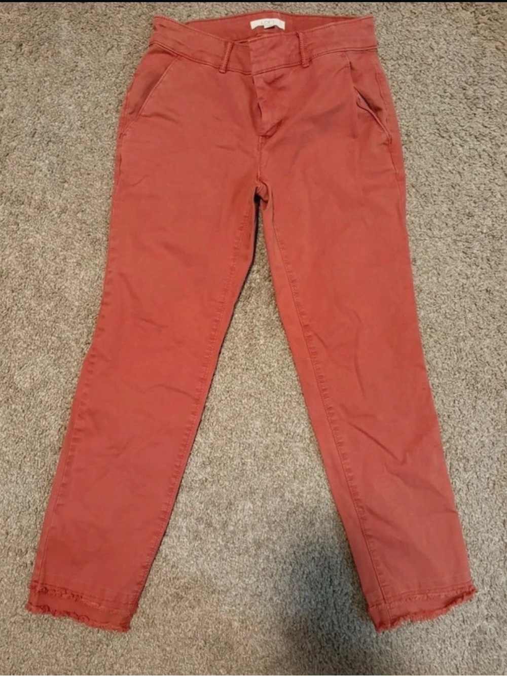 LOFT Coral Ankle Crop Skinny Jeans